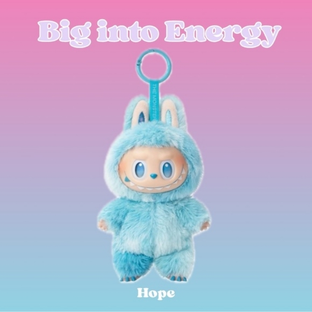 Unopened BNIB Authentic PopMart LABUBU Big Into Energy HOPE (Blue)